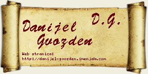 Danijel Gvozden vizit kartica
